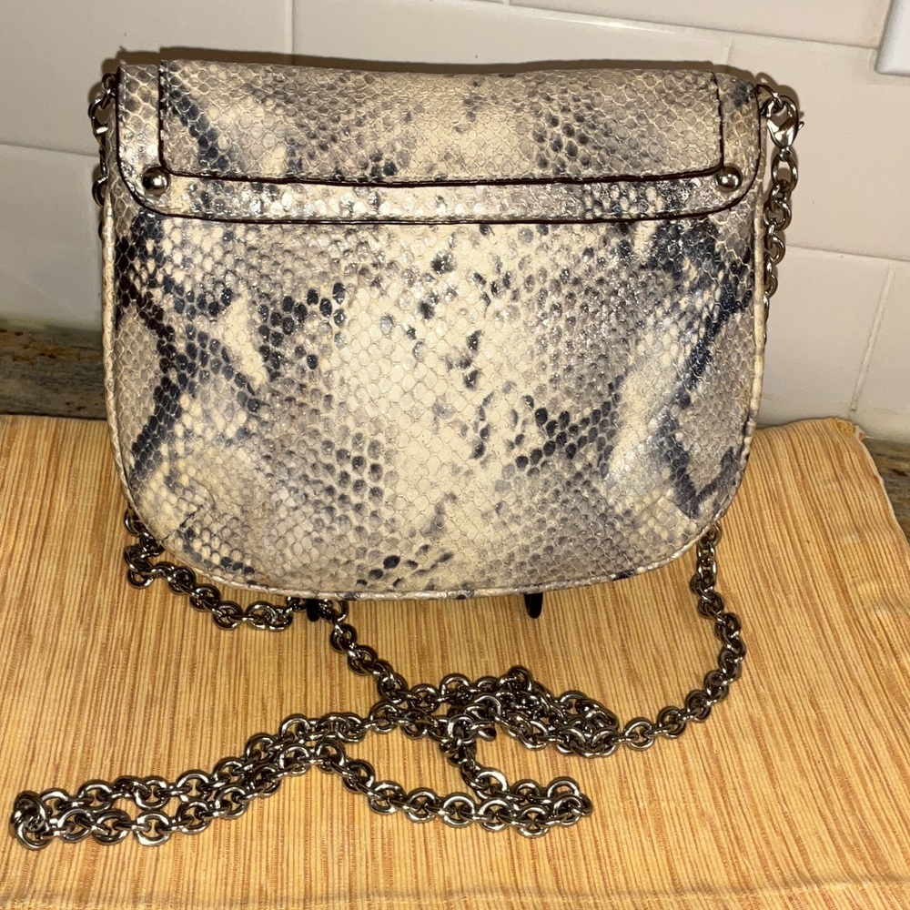 Coach Snakeskin Python Crossbody Bag with Silver … - image 5